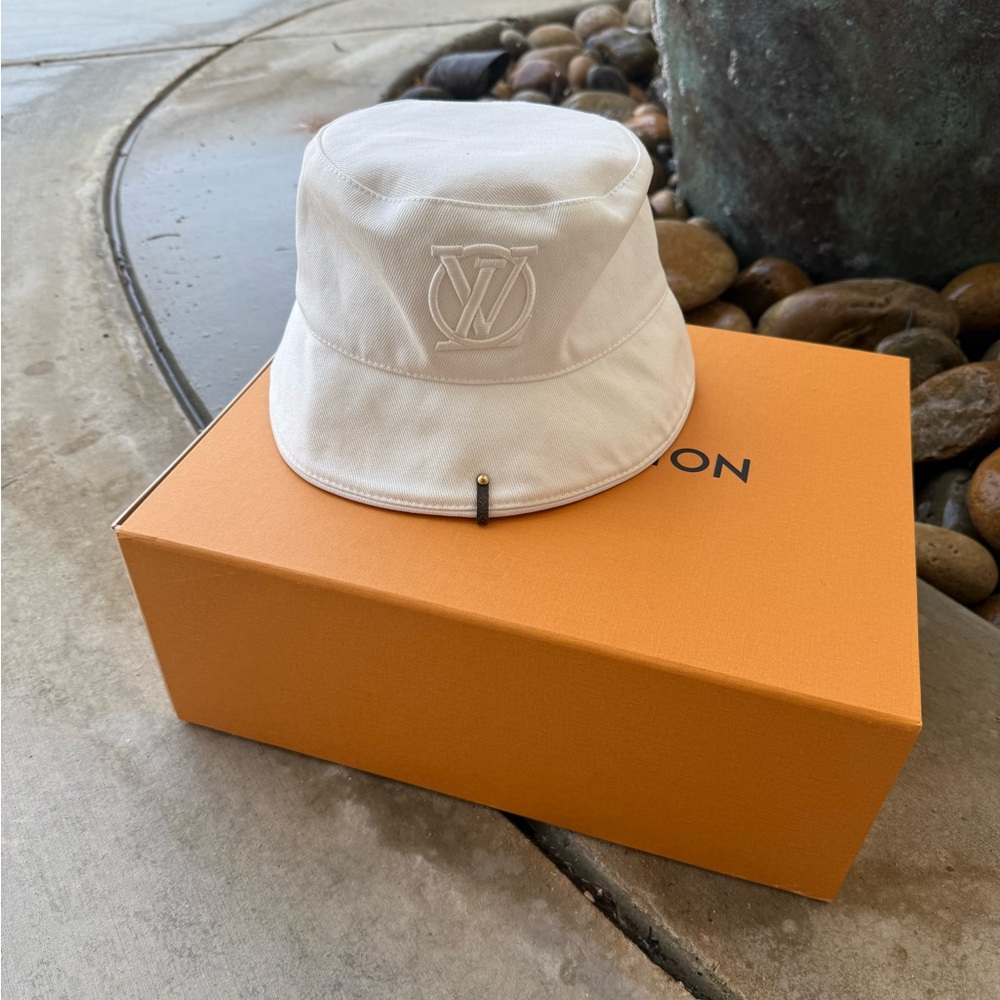 Louis Vuitton Cream Bucket Hat